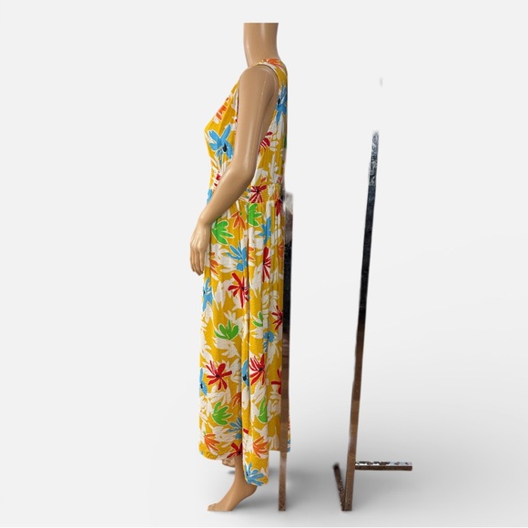 Umgee Vibrant Floral V-Neck Maxi Dress - Size Small spring - Picture 3 of 6